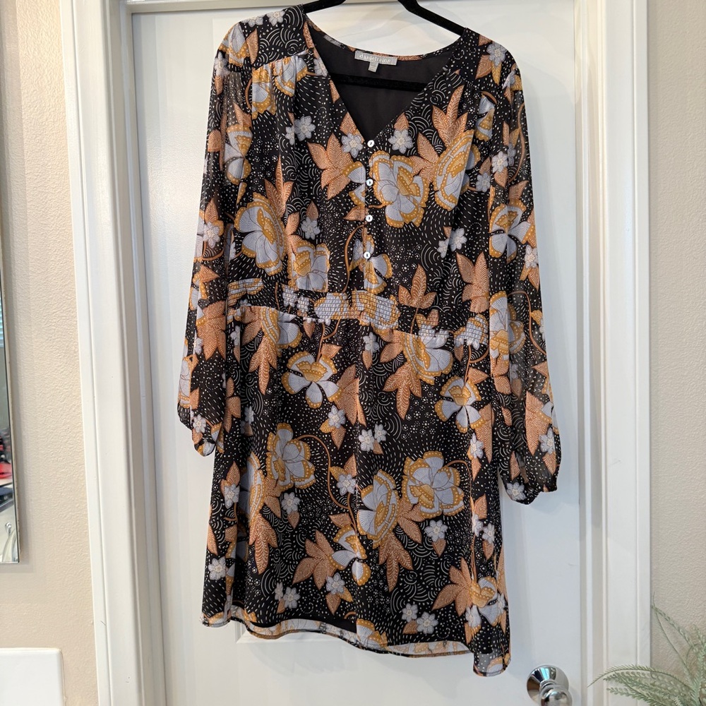 Daniel Rainn Floral Button Front Dress – Size Large